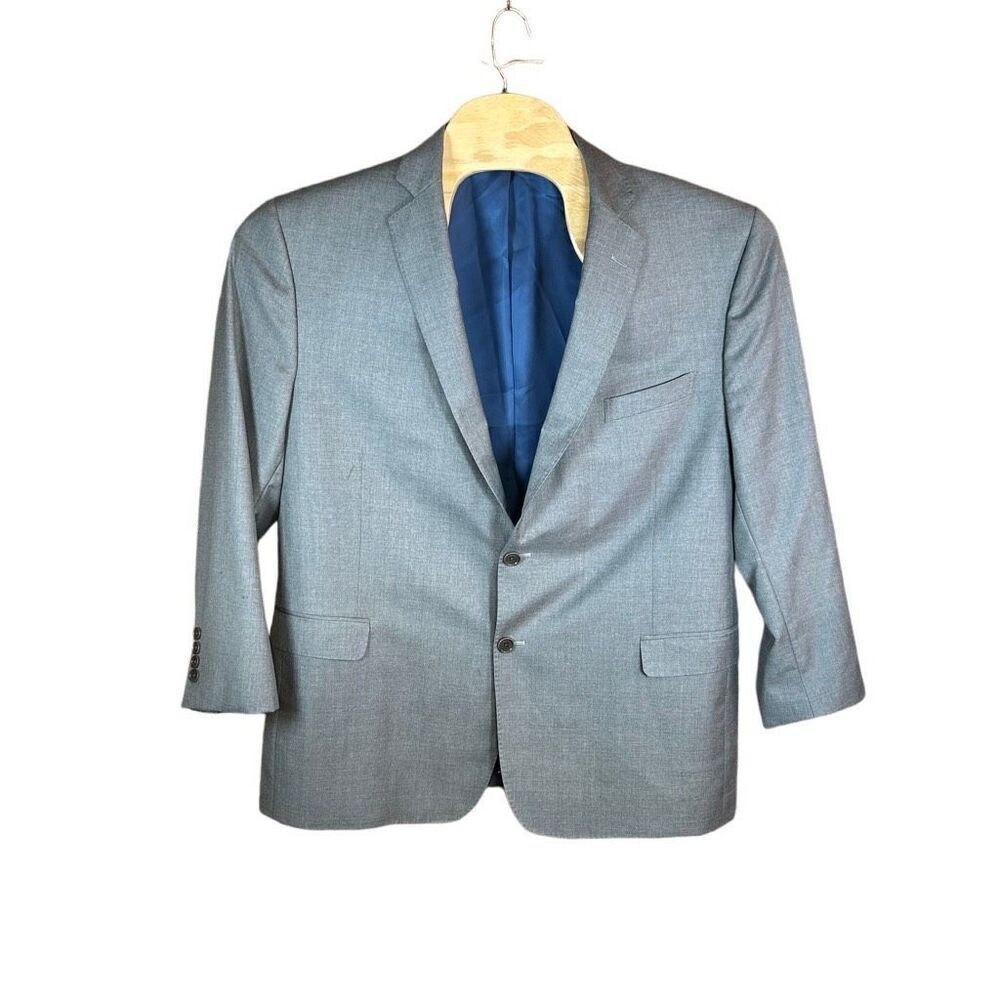 Brooks Brothers Blazer 48R Gray Vitale Barberis Canonico Brooksgate Milano Italy